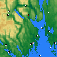 Nearby Forecast Locations - Sande-galleberg - Map