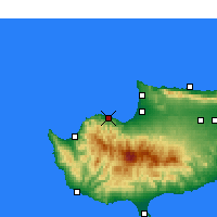 Nearby Forecast Locations - Xerovounos - Map