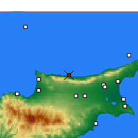 Nearby Forecast Locations - Kyrenia - Map