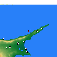 Nearby Forecast Locations - Gialousa - Map