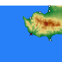 Nearby Forecast Locations - Paphos - Map