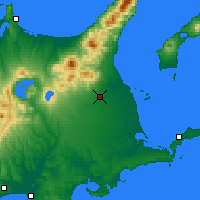Nearby Forecast Locations - Nakashibetsu - Map