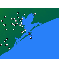 Nearby Forecast Locations - Galveston - Map