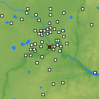 Nearby Forecast Locations - Minneapolis - Map