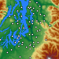 Nearby Forecast Locations - Seattle - Map