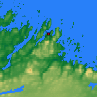 Nearby Forecast Locations - Makkovik - Map