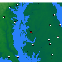 Nearby Forecast Locations - Easton - Map