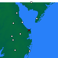 Nearby Forecast Locations - Lewes - Map