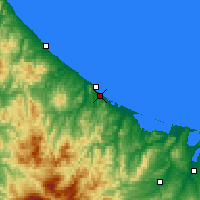 Nearby Forecast Locations - Monbetsu - Map